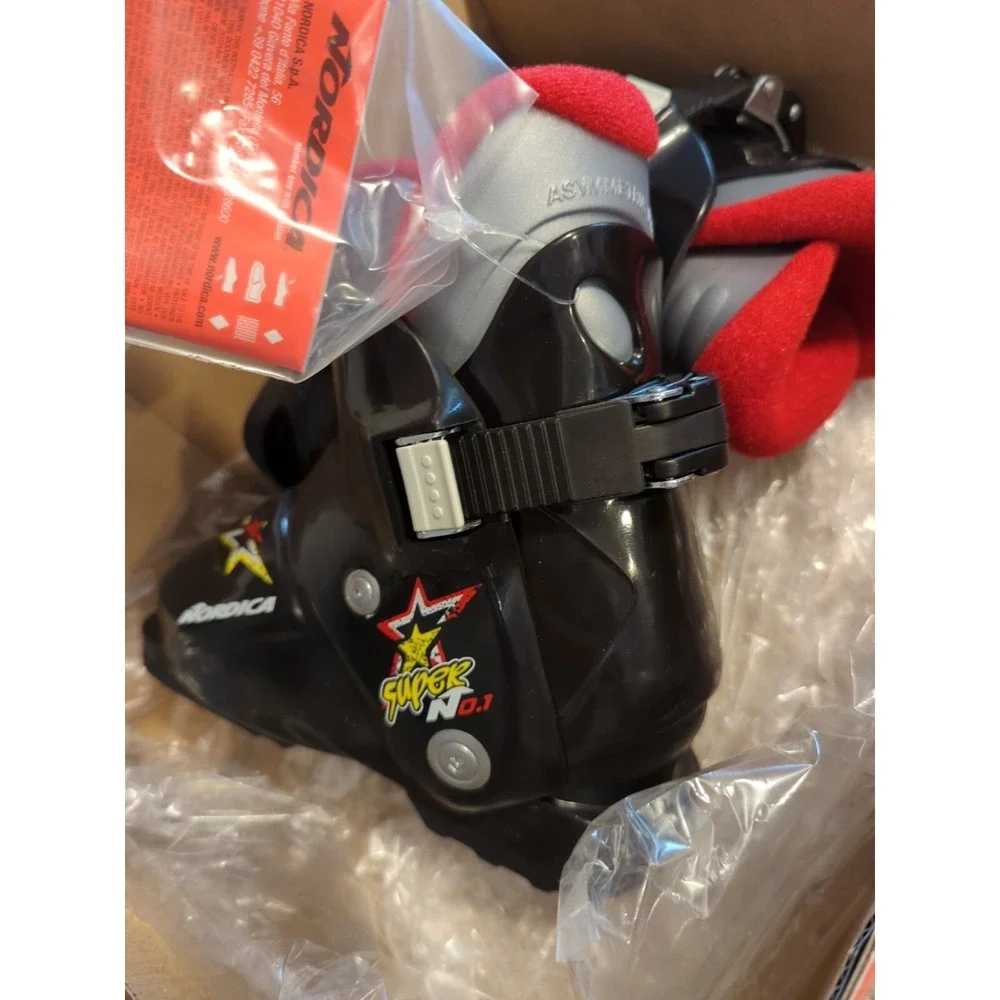 NEW Nordica Super N01 S KIDS/BOYS/GIRLS US 10.5 Youth‎ Ski Boots 165